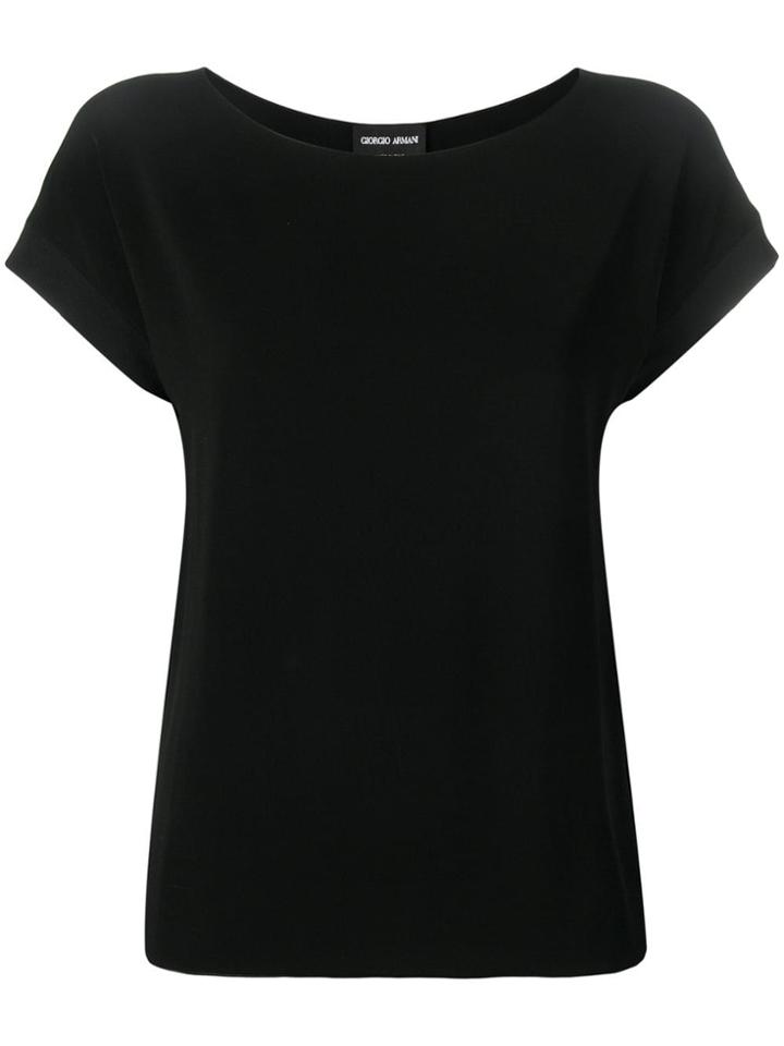 Giorgio Armani Round Neck T-shirt - Black