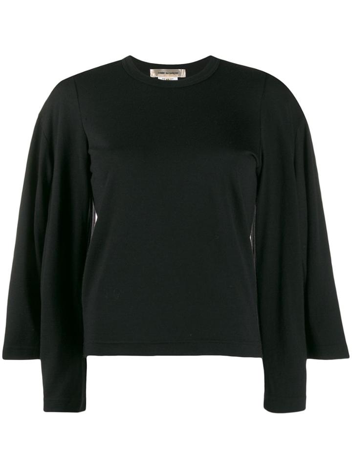 Comme Des Garçons Knitted Double Sleeve Top - Black