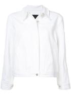 Jeffrey Dodd Curved Seam Denim Jacket - White