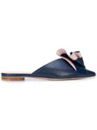 Delpozo Bow Mules - Blue