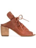Marsèll Lace-up Mules - Brown