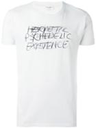 Saint Laurent 'hermetic Psychedelic Existence' T-shirt, Men's, Size: Xxl, Grey, Cotton