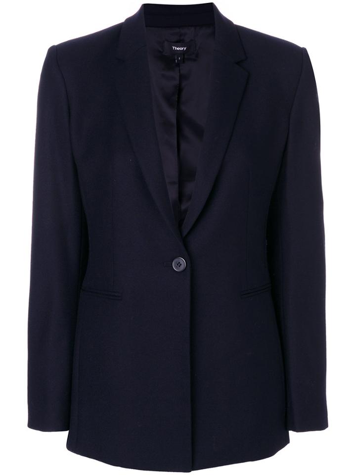 Theory Single Breasted Blazer - Blue