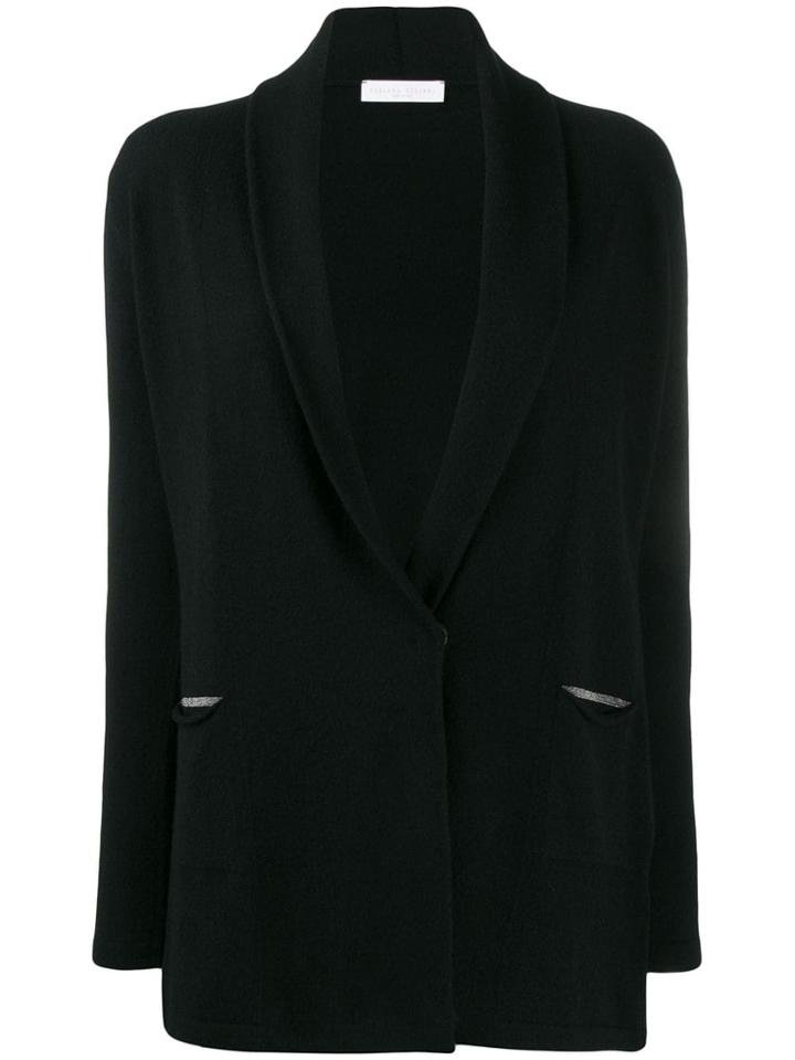 Fabiana Filippi Chain Trim Cardigan - Black