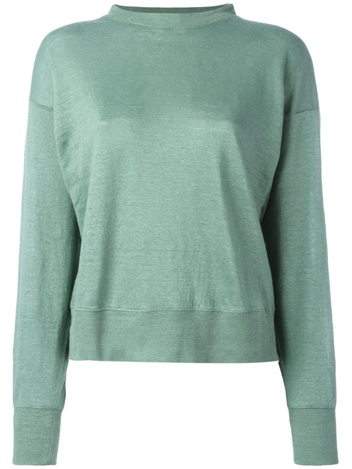 Isabel Marant Étoile - Knitted Top - Women - Linen/flax - Xs, Women's, Green, Linen/flax