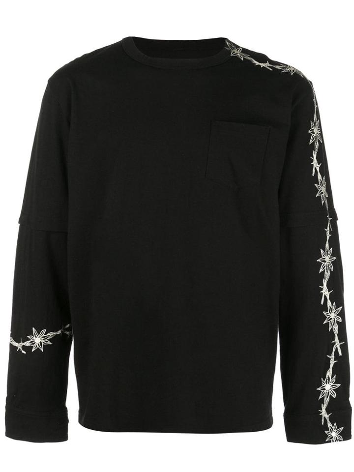 Sacai Layered T-shirt - Black