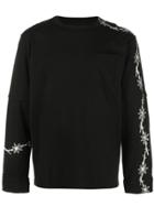 Sacai Layered T-shirt - Black