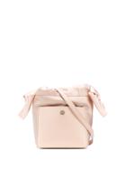Sophie Hulme Mini Satin Tote - Pink