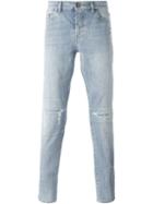Saint Laurent Stonewashed Jeans, Men's, Size: 31, Blue, Cotton