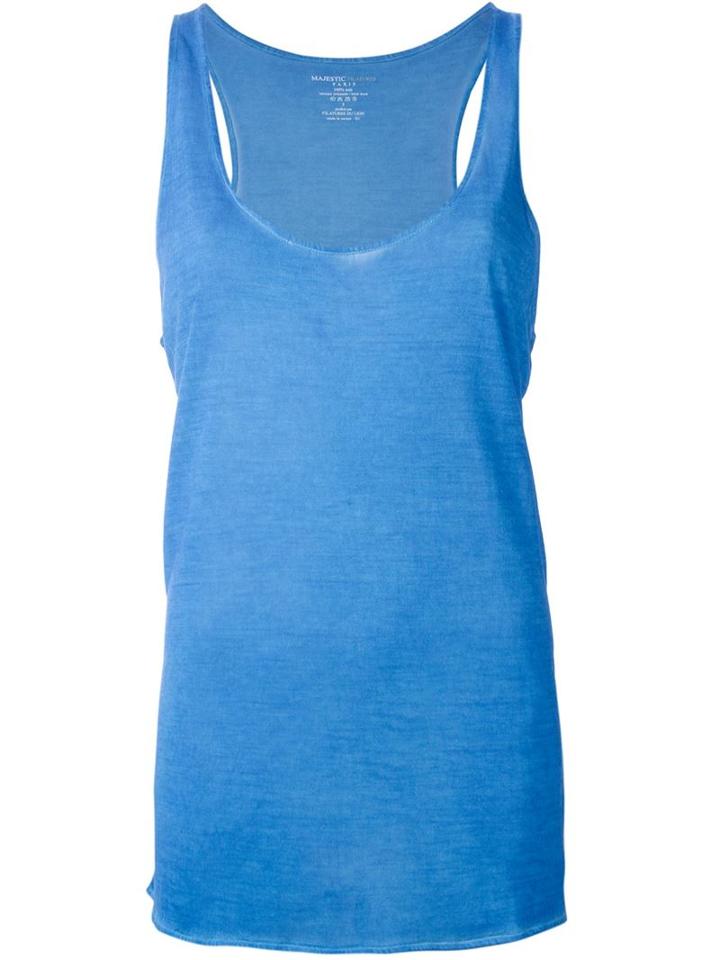 Majestic Filatures Scoop Neck Tank Top, Women's, Size: 1, Brown, Silk