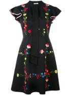 Vivetta - Embroidered Dress - Women - Viscose - 42, Black, Viscose