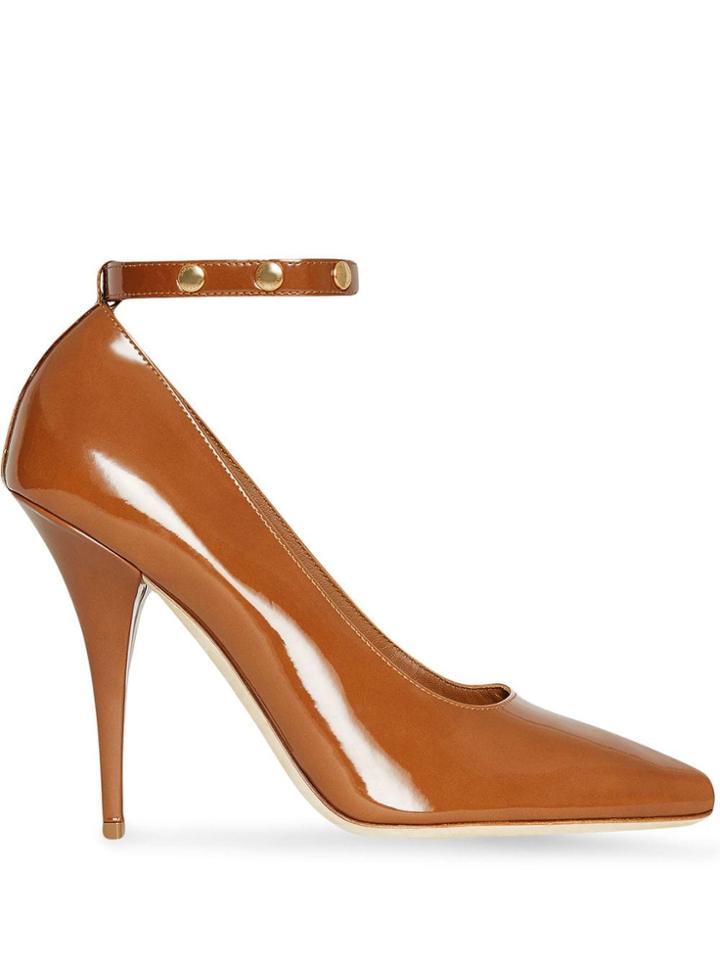 Burberry Triple Stud Point-toe Pumps - Brown