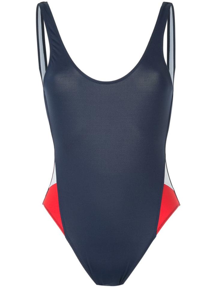 The Upside High Leg Scoop Swimsuit - Blue
