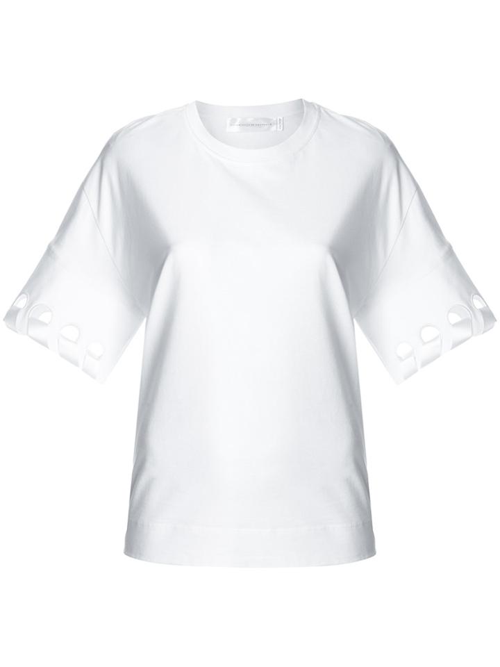 Victoria Victoria Beckham Cut-out Sleeve Top - White