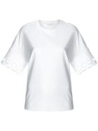 Victoria Victoria Beckham Cut-out Sleeve Top - White