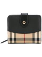 Burberry House Check Compact Purse - Black