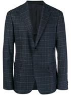 Z Zegna Check Blazer - Blue