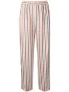 Peserico Striped Pull-on Trousers - Orange