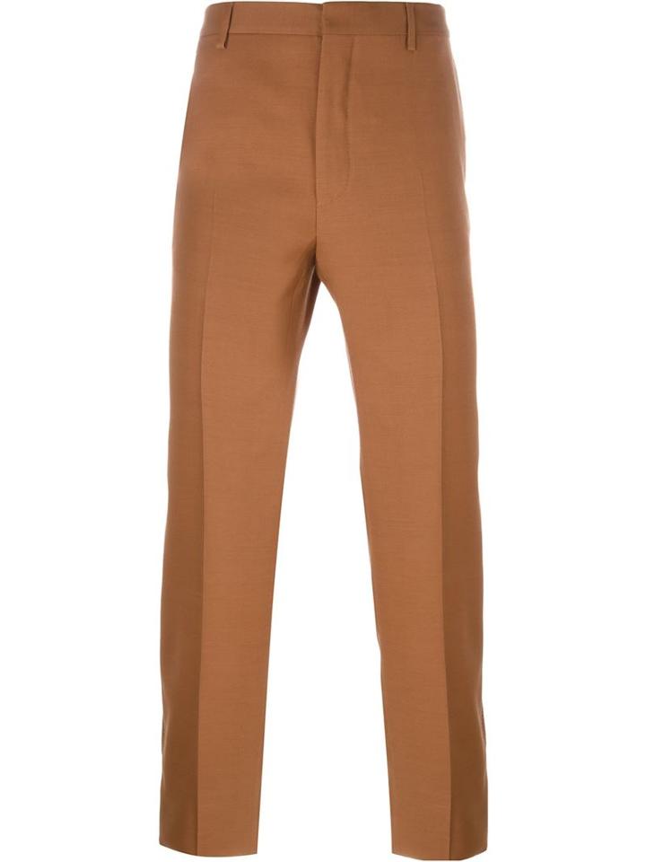 Lanvin Tailored Trousers, Men's, Size: 50, Brown, Viscose/silk/wool