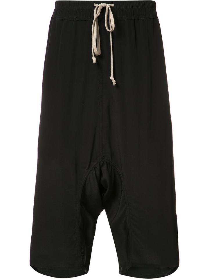 Rick Owens Pod Shorts, Size: 50, Black, Acetate/silk