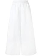 Ports 1961 Wide Leg Trousers, Women's, Size: 38, White, Cotton