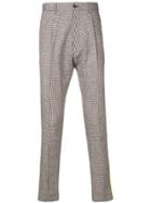 Pt01 Tweed Tailored Trousers - Neutrals