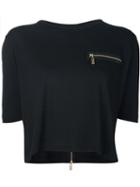 Thomas Wylde Fern Crop Top, Women's, Size: L, Black, Modal/cotton