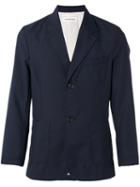 Universal Works Double Button Blazer, Men's, Size: Medium, Blue, Cotton/polyester/wool