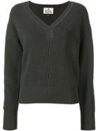 Vivienne Westwood Ribbed V-neck Sweater - Grey