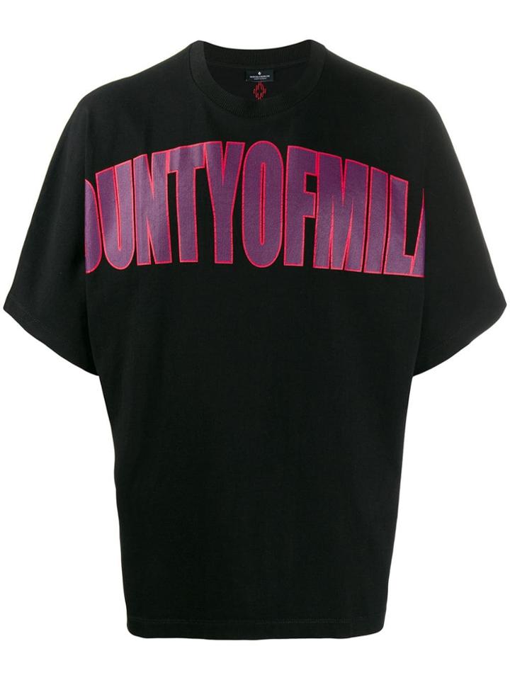 Marcelo Burlon County Of Milan Printed Logo T-shirt - Black