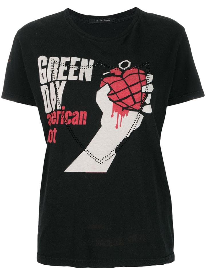 Htc Los Angeles Relaxed-fit Printed T-shirt - Black