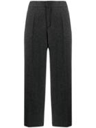 Woolrich Herringbone Cropped Trousers - Grey