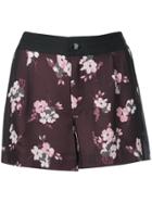 Coach Floral Bow Print Shorts - Red