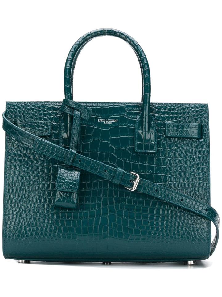 Saint Laurent Small Sac Du Jour Handbag - Green