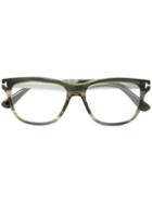Tom Ford Eyewear Square Frame Glasses, Green, Acetate/metal (other)