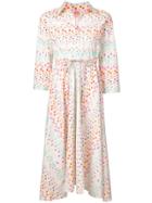 Le Sirenuse Printed Shirt Dress - White