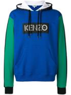 Kenzo Logo Patch Hoodie - Blue