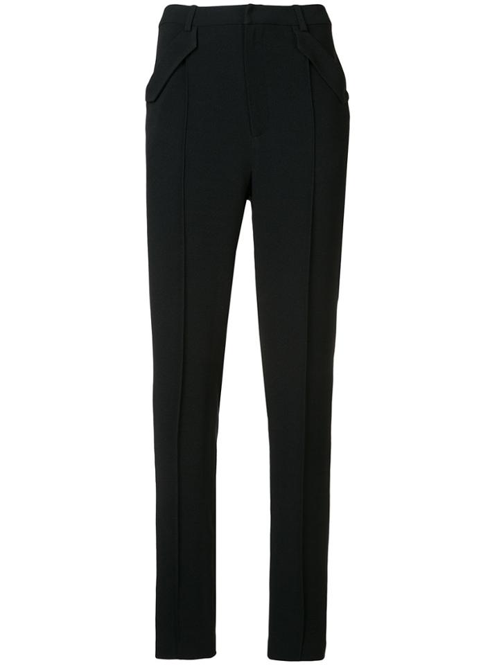 Sally Lapointe Flap Pocket Trousers - Black