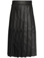 Xu Zhi High-rise Pleated Midi Skirt - Black