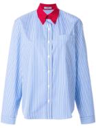 Prada Pinstriped Formal Shirt - Blue
