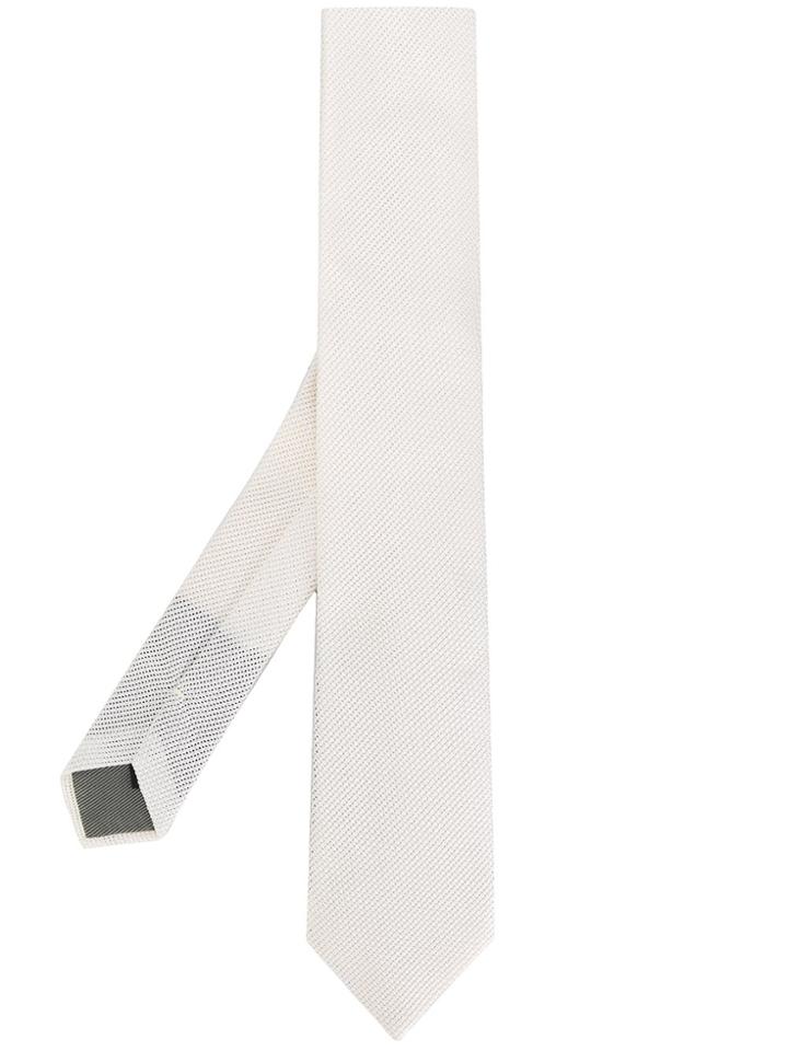 Dell'oglio Knitted Tie - White