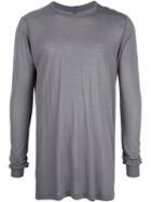 Rick Owens Long Sleeved T-shirt - Grey