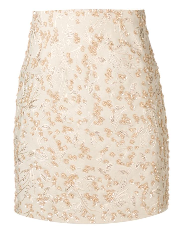 Noon By Noor Scout Embroidered Mini Skirt - Neutrals