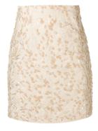 Noon By Noor Scout Embroidered Mini Skirt - Neutrals