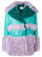 Emilio Pucci Concealed Fastening Boxy Coat - Pink & Purple