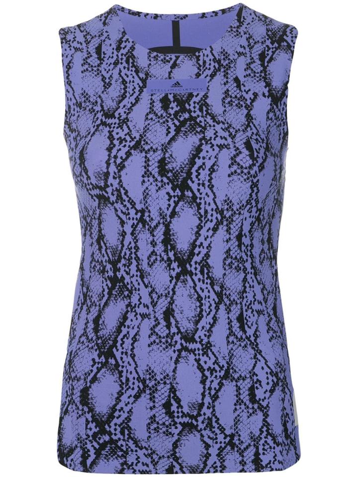 Adidas By Stella Mccartney Snake Print Tank Top - Purple
