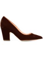 Rupert Sanderson Pointed Toe Pumps - Brown
