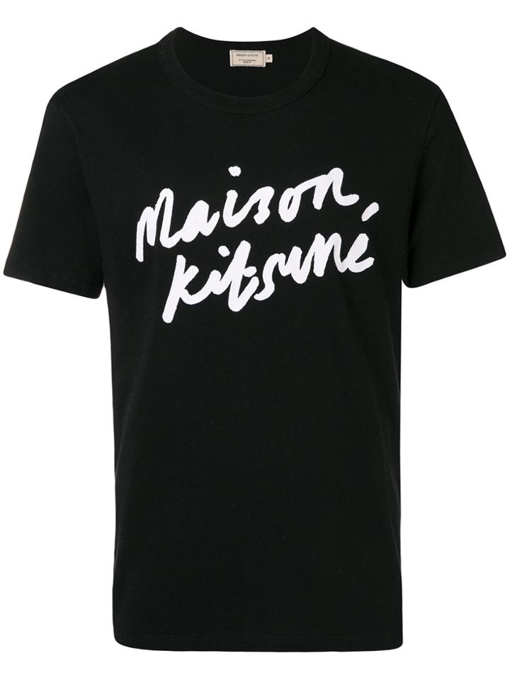 Maison Kitsuné Signature Logo T-shirt - Black