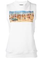 Dust Printed Top - White