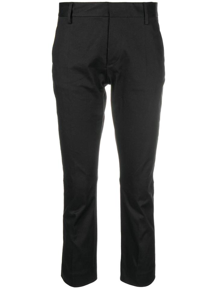 Dsquared2 Cropped Slim Fit Trousers - Black